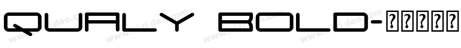 Qualy Bold字体转换